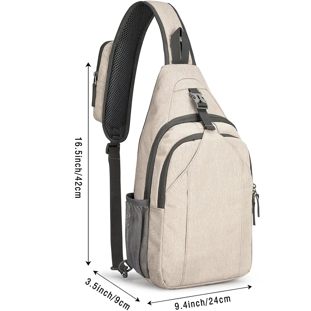 Sling Crossbody Chest Bag Backpack for Hiking Travel 3