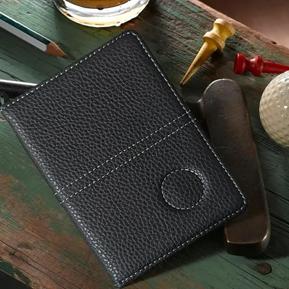Golf Scorecard Holder with Elastic Band and Card Slots 1