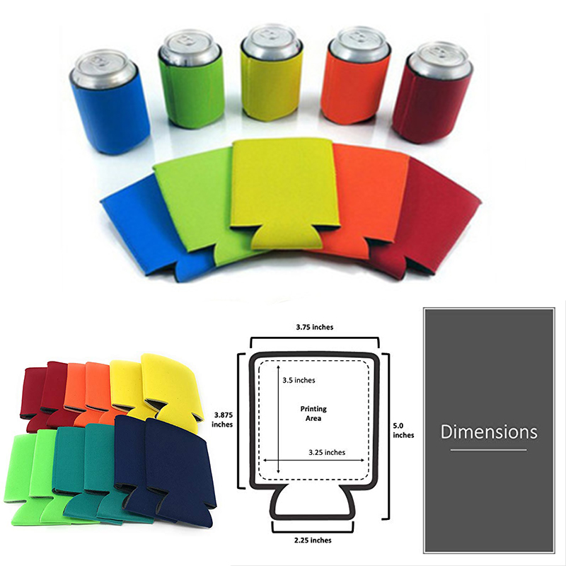 Neoprene Folding Can And Bottle Cooler Sleeve Cover / Skin 2