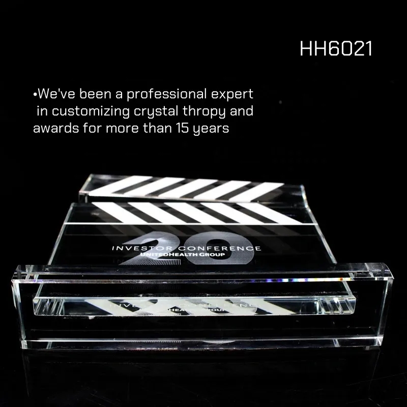 Film Crystal Academy Award Trophy Movie Clapper 4