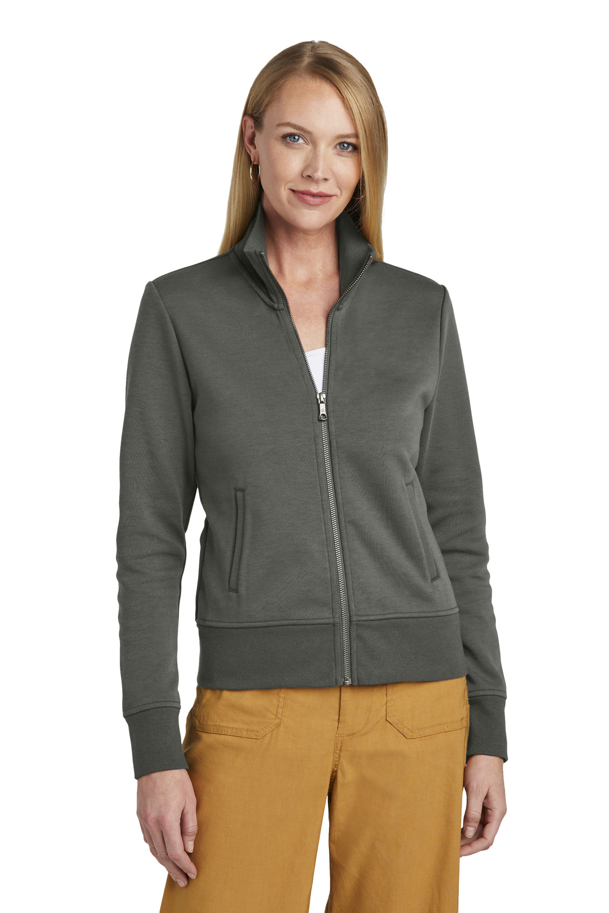 Brooks Brothers Women's Double-Knit Full-Zip BB18211 13