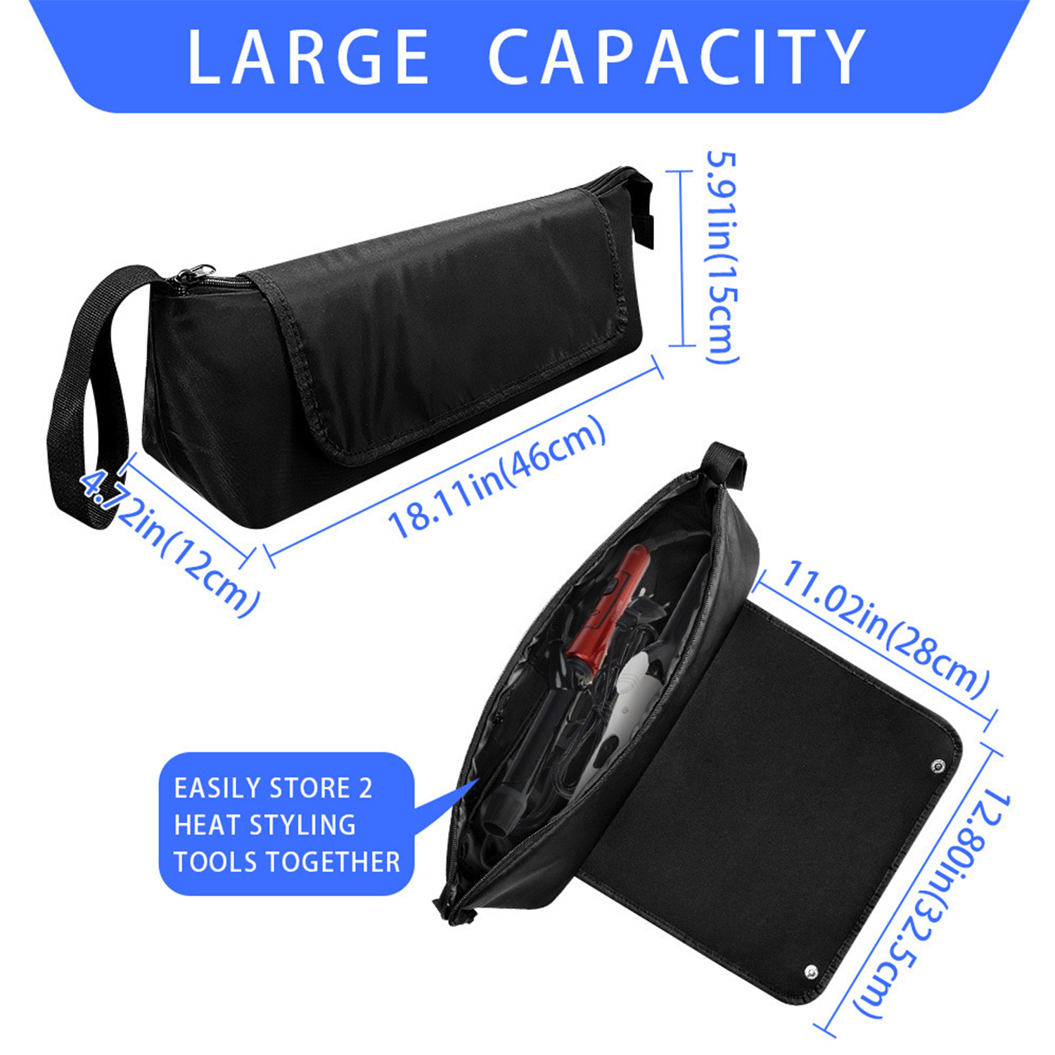 Curling Wand Hair Dryer Bag 2