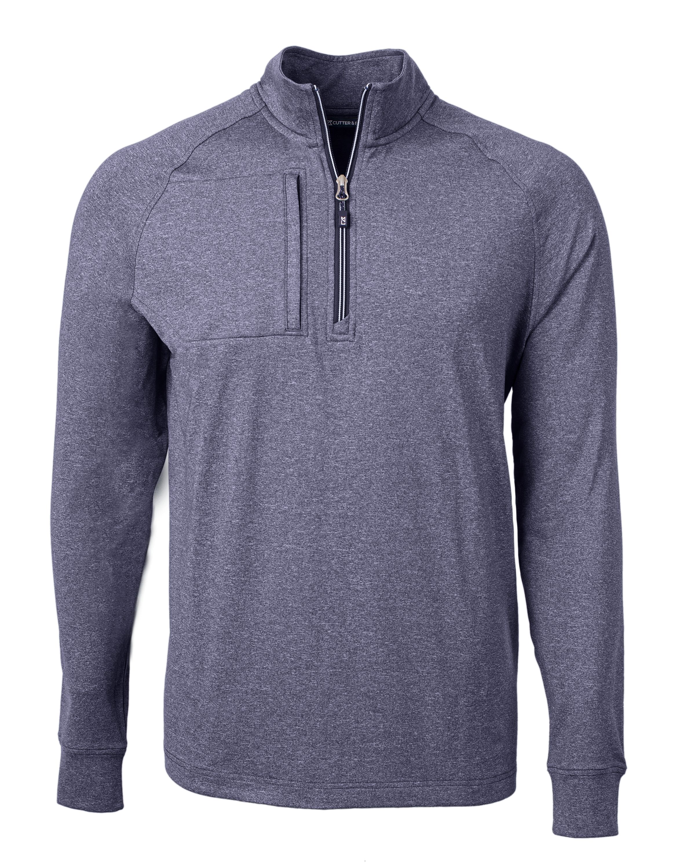 Cutter & Buck Adapt Recycled Soft Knit Stretch Mens Big & Tall Heathered Quarter Zip Pullover Big & Tall 23