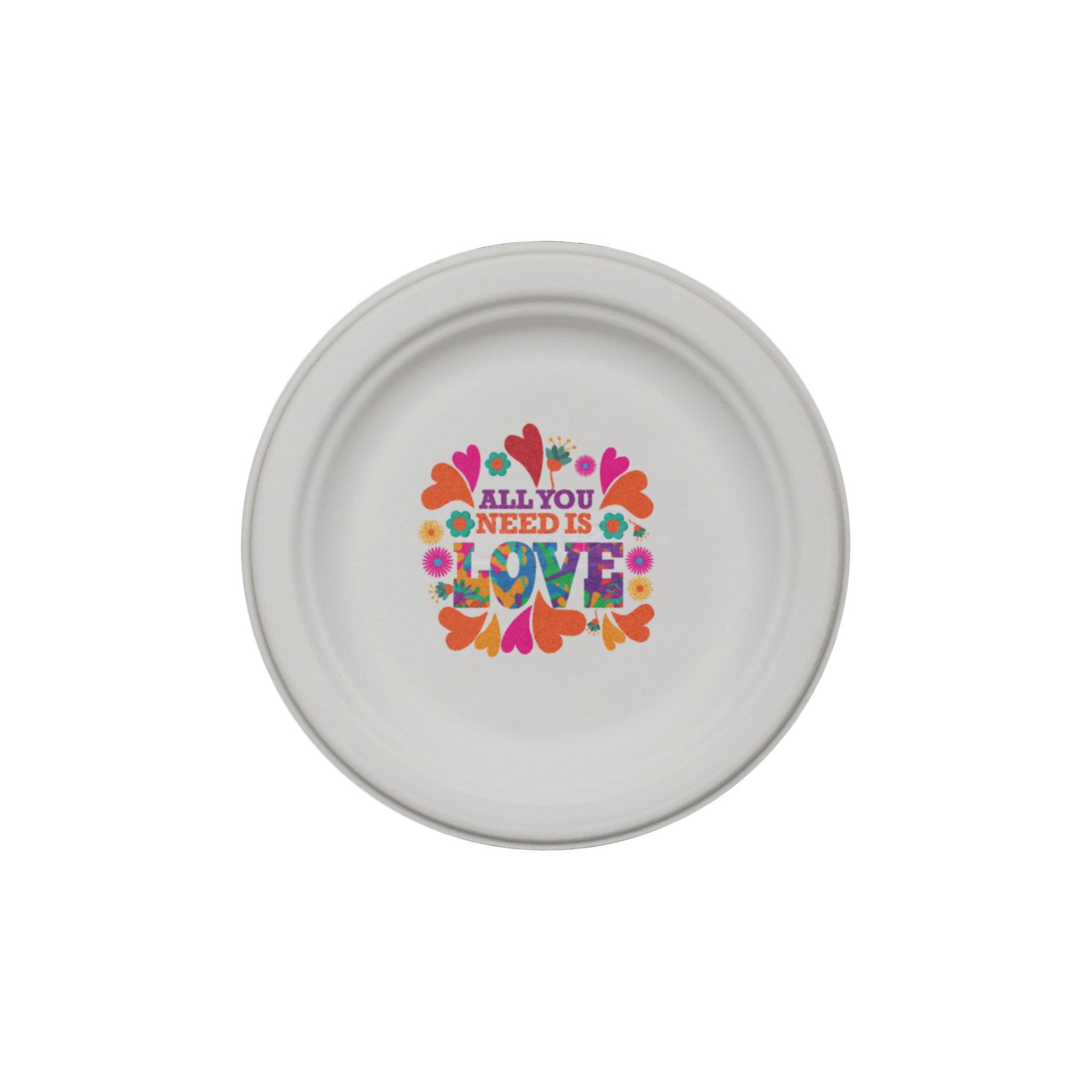6.000" Eco Molded Fiber Plate Round Tradition Print 7