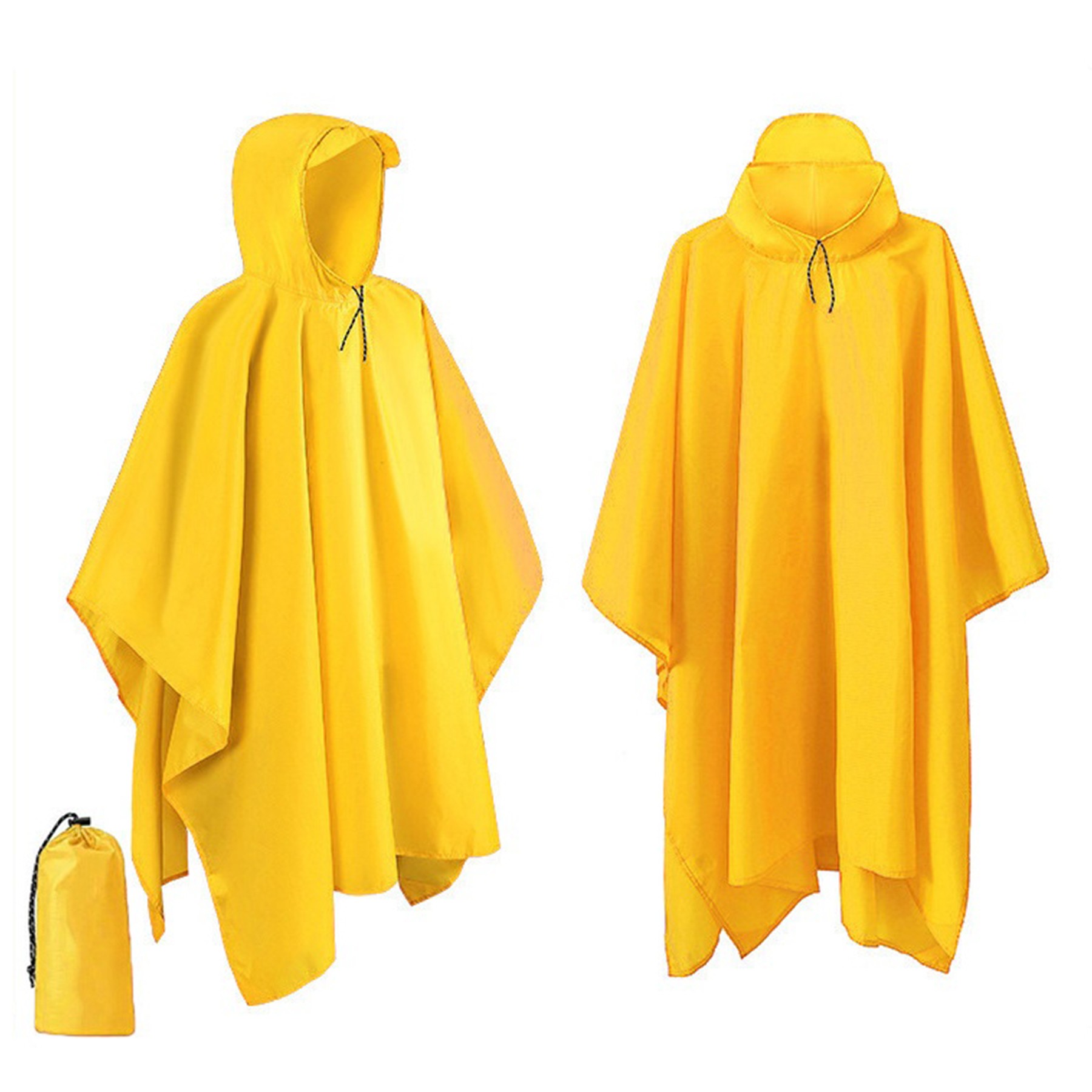 Adult Hooded Rain Poncho 1