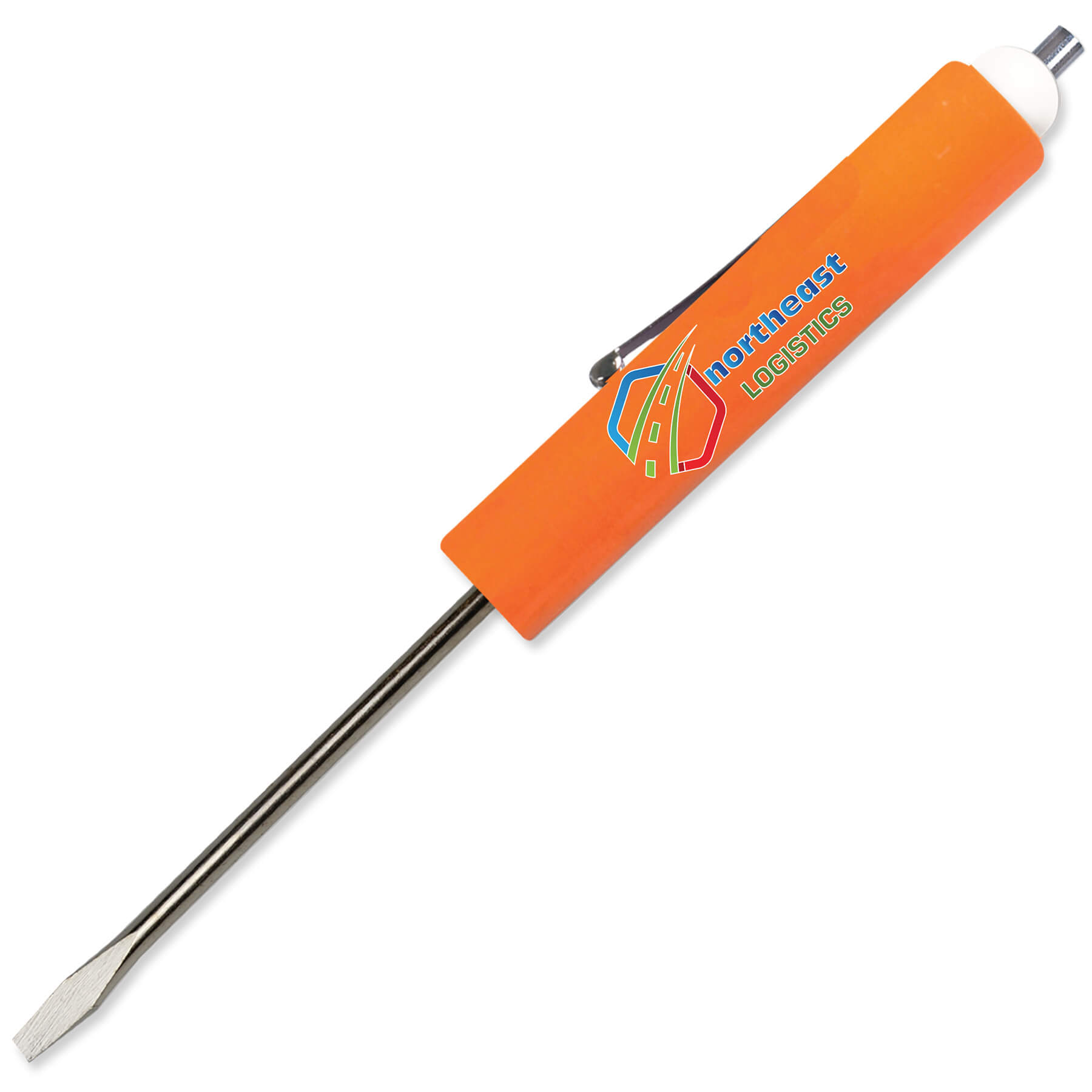 Jumbo Pocket Screwdriver 1/8" Flat Tip Blade + Magnet Top 11