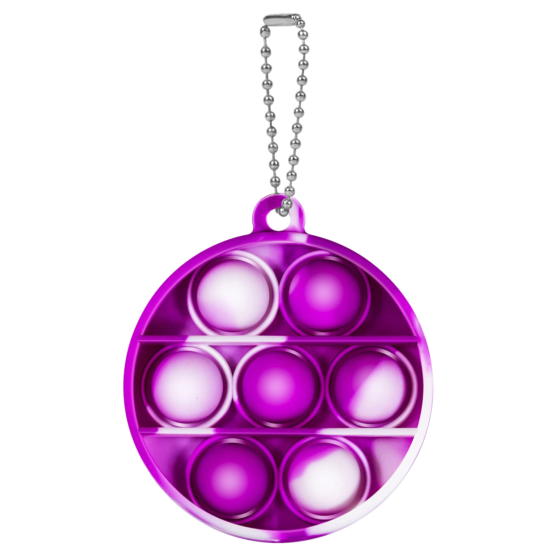 Multifuctional Silicone Round Mini Push Bubble Keychain 11