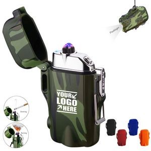 Flashlight With Compass And Dual Arc Lighter 33