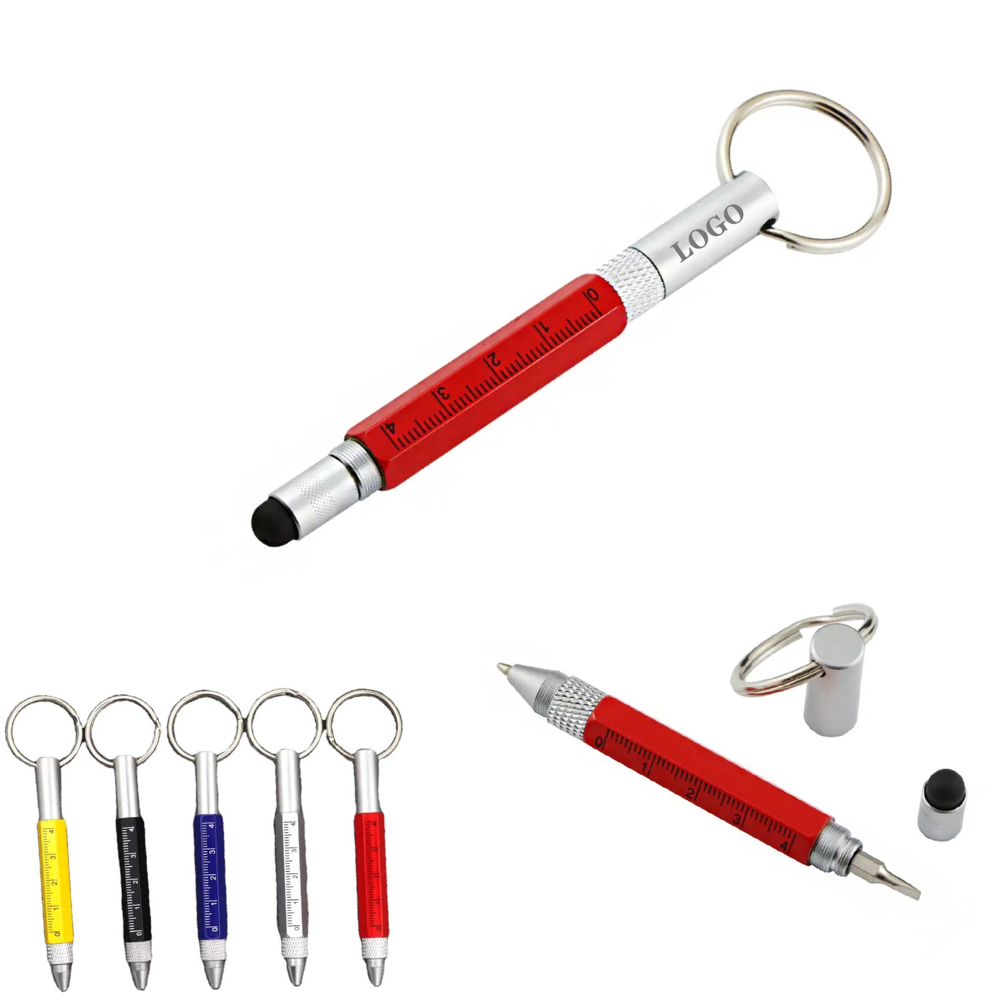 MOQ 10 pcs Ballpoint Stylus Keychain 2
