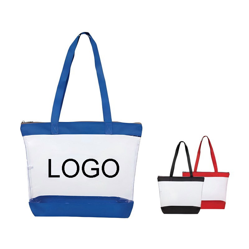 Clear Security Zipper Tote Bag 2