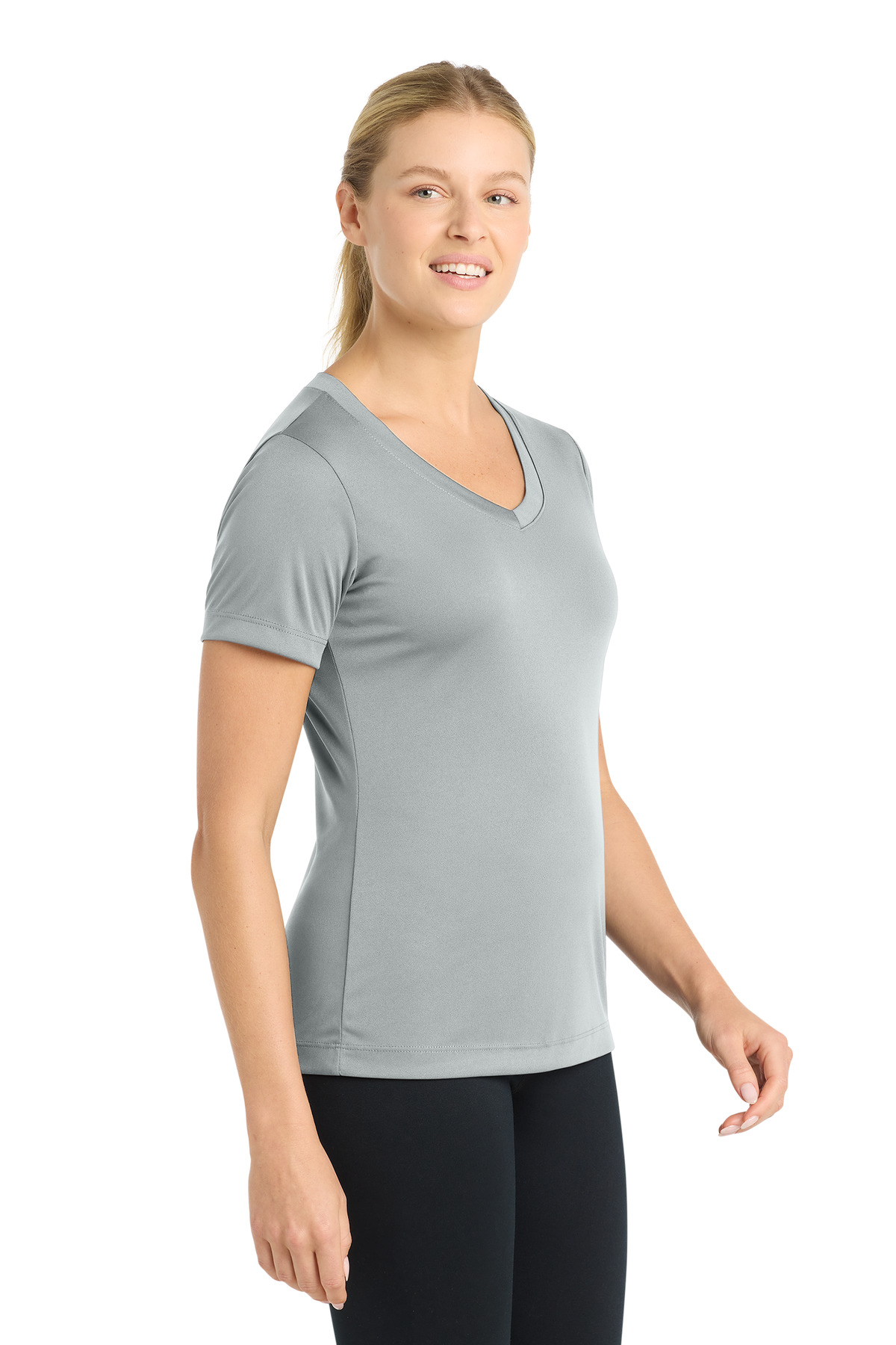 Sport-Tek Women's PosiCharge Competitor V-Neck Tee. LST353 2