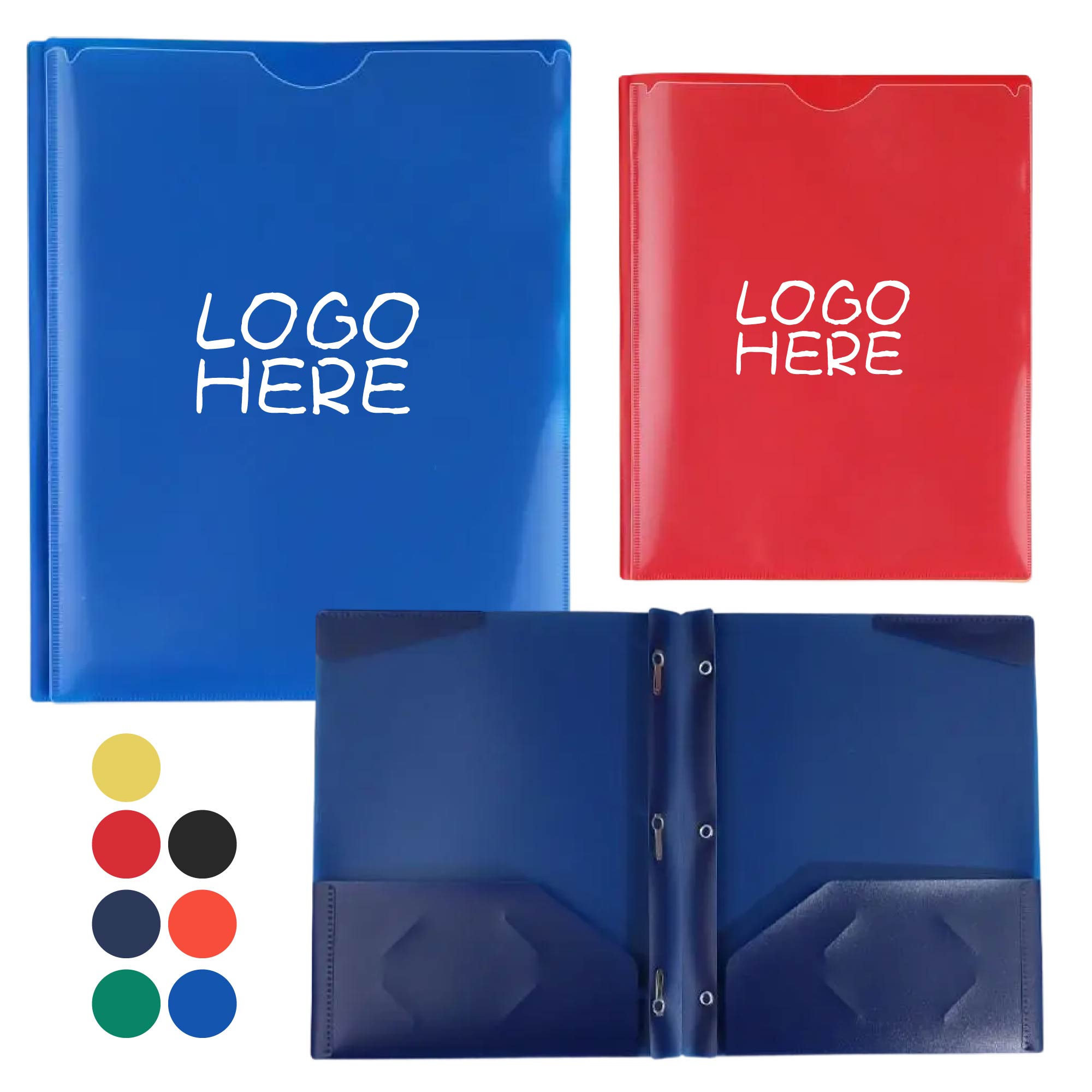2 Pocket Folder with Business Card Slots 1