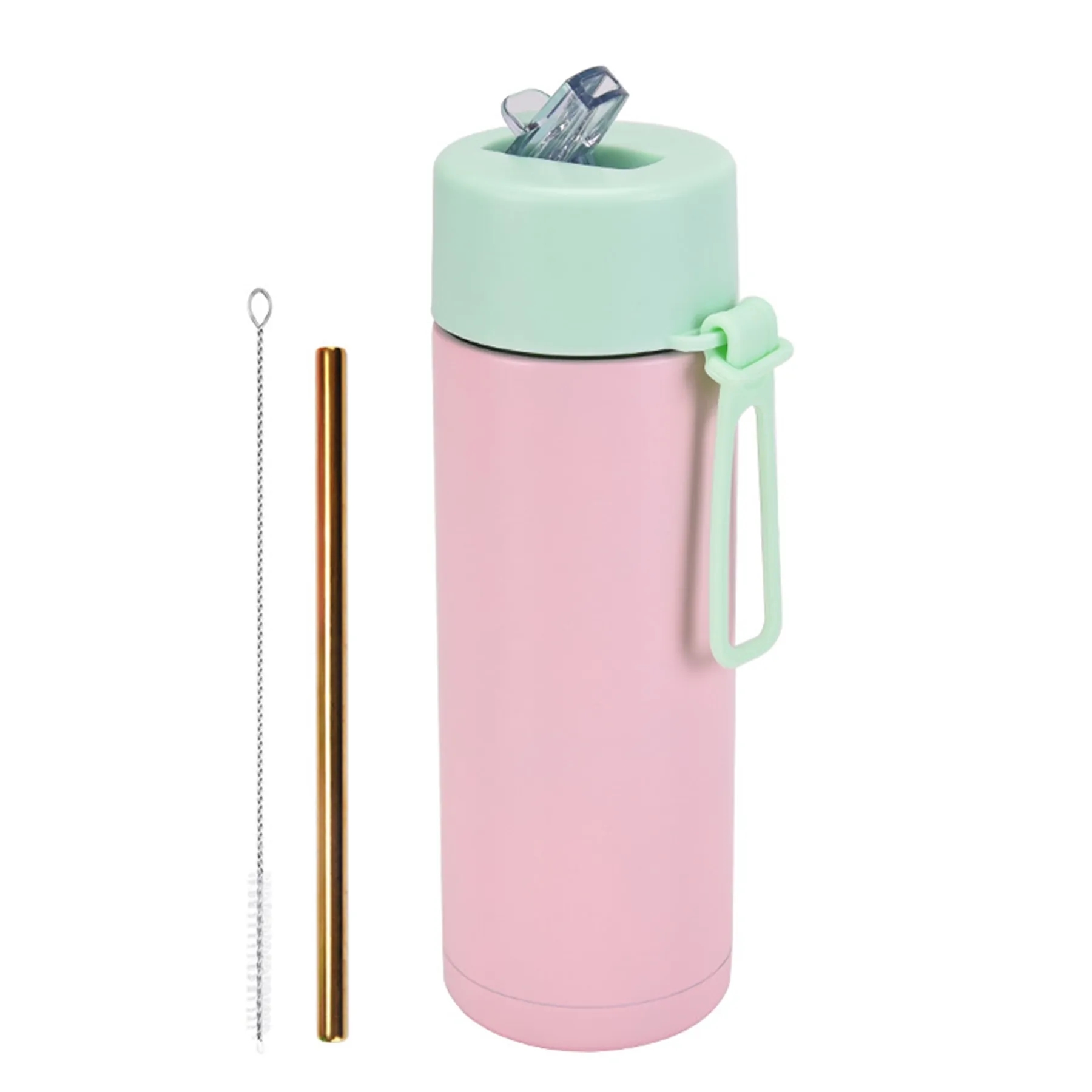 22 Oz. Stainless Steel Straw Cup with Silicone Strap 20