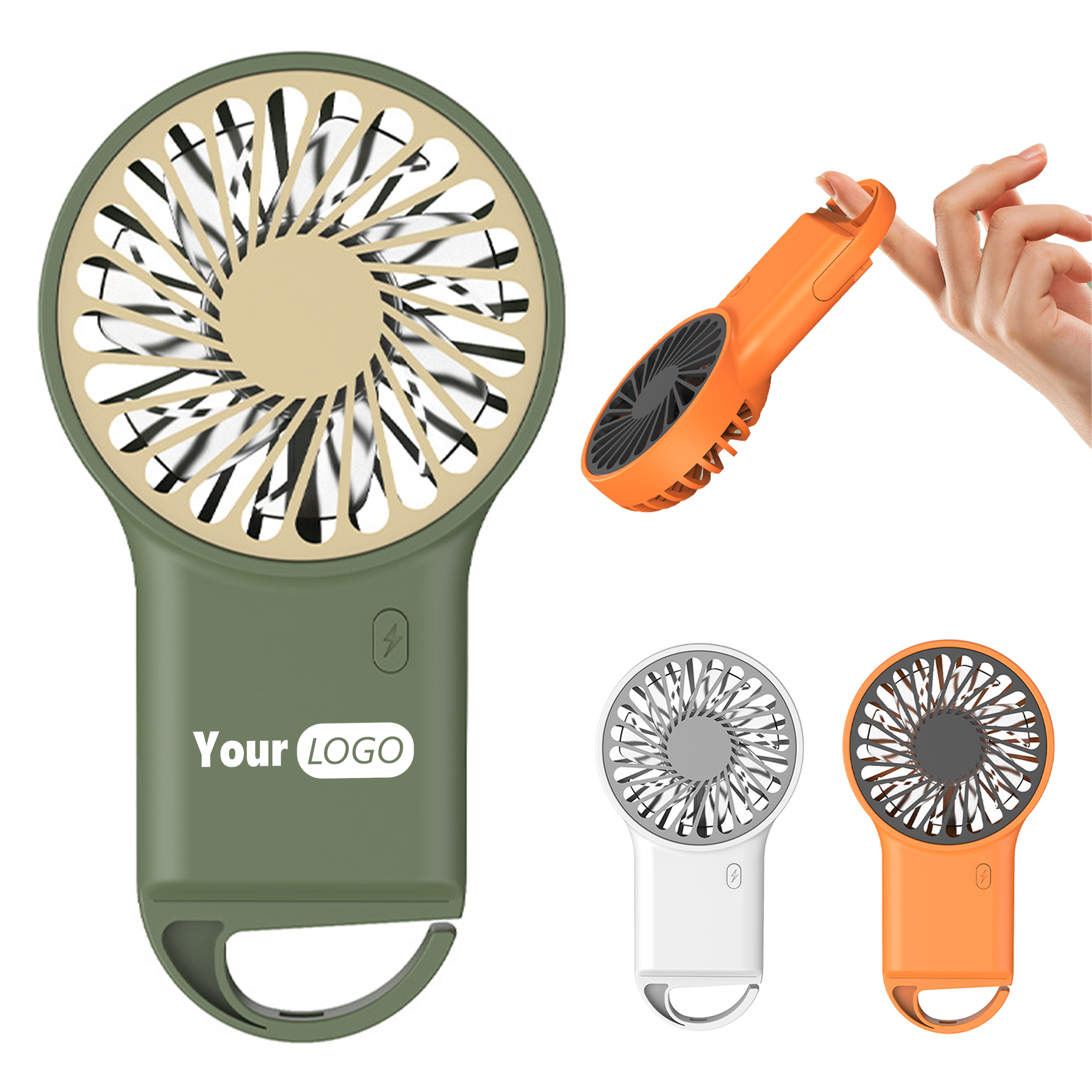 Abs Portable Handheld Buckle Electric Fan 7