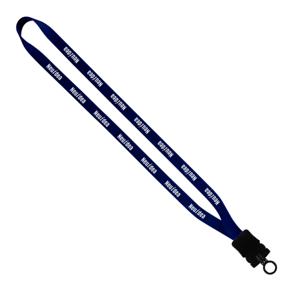1/2" Smooth Nylon Lanyard with Snap-Buckle Release & O-Ring 14