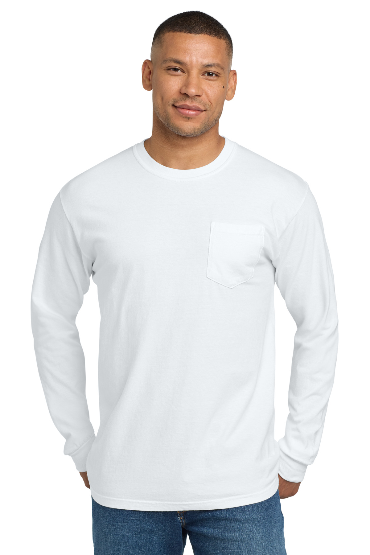 COMFORT COLORS Heavyweight Ring Spun Long Sleeve Pocket Tee. 4410 46