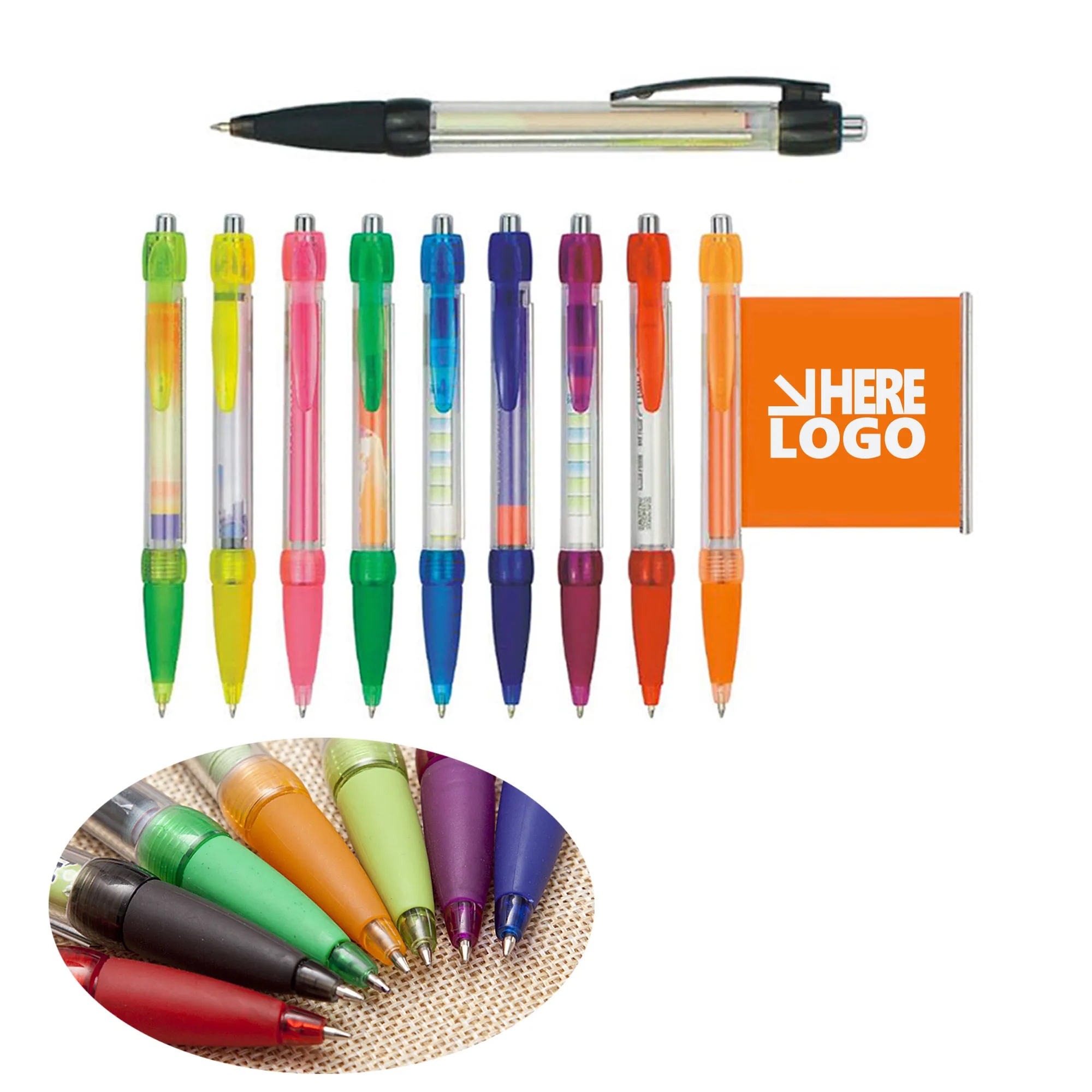 0.7mm Blue Ink Banner Pen 3