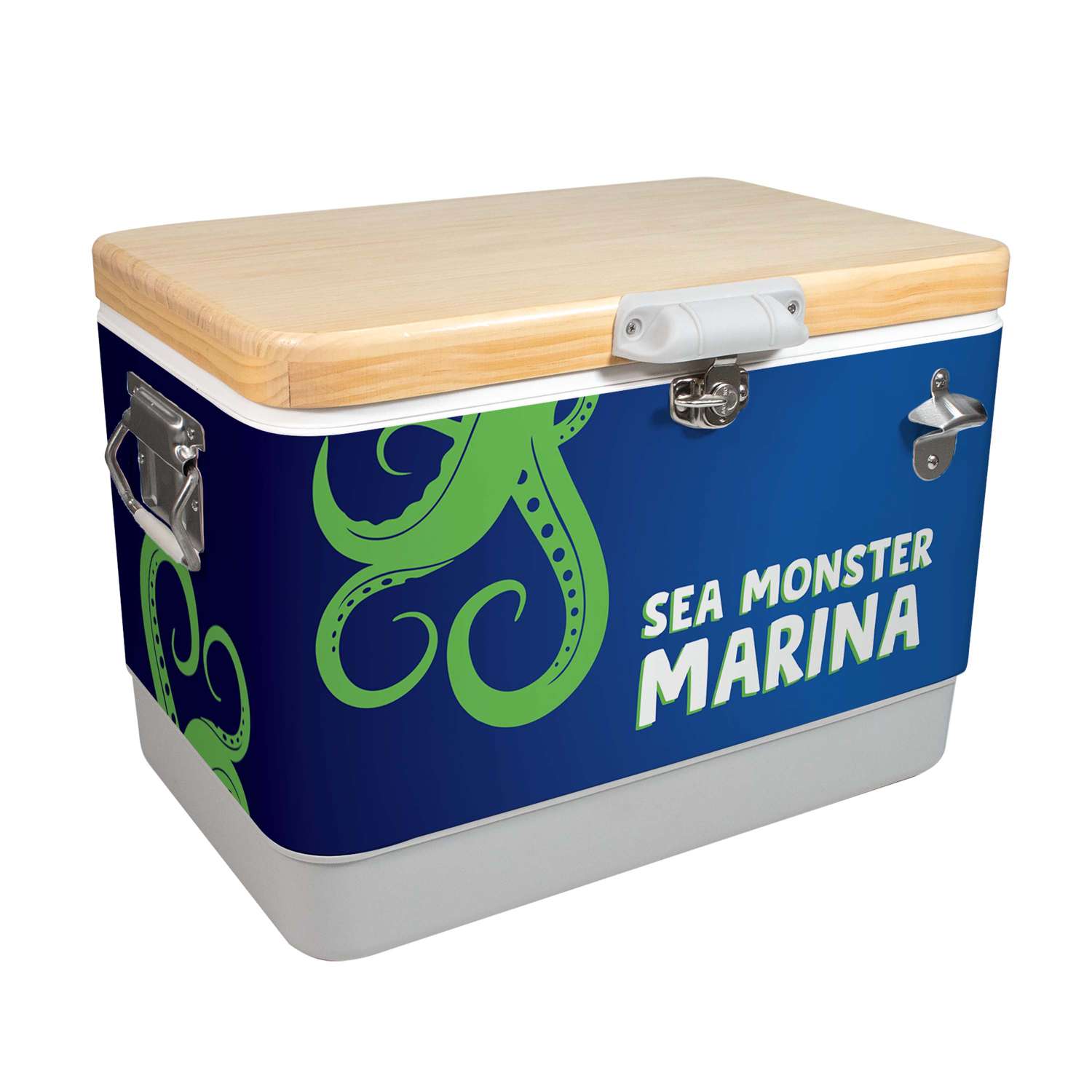 Sasquatch 54QT Wood Top Cooler, Wrap Graphic