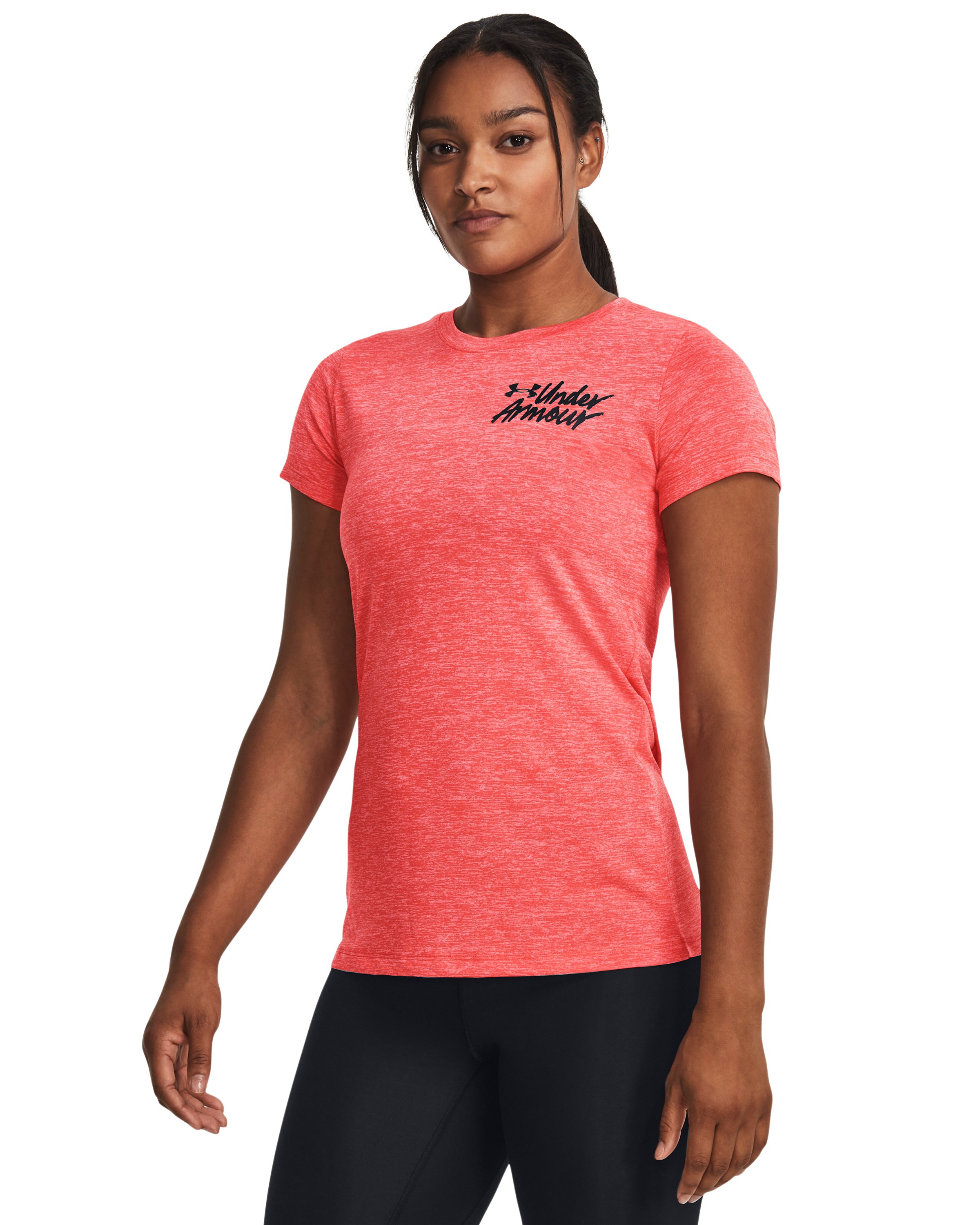 UA Tech Twist Graphic Women's Short Sleeve 3