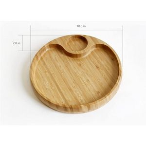 Bamboo Party Plate With Holder 3