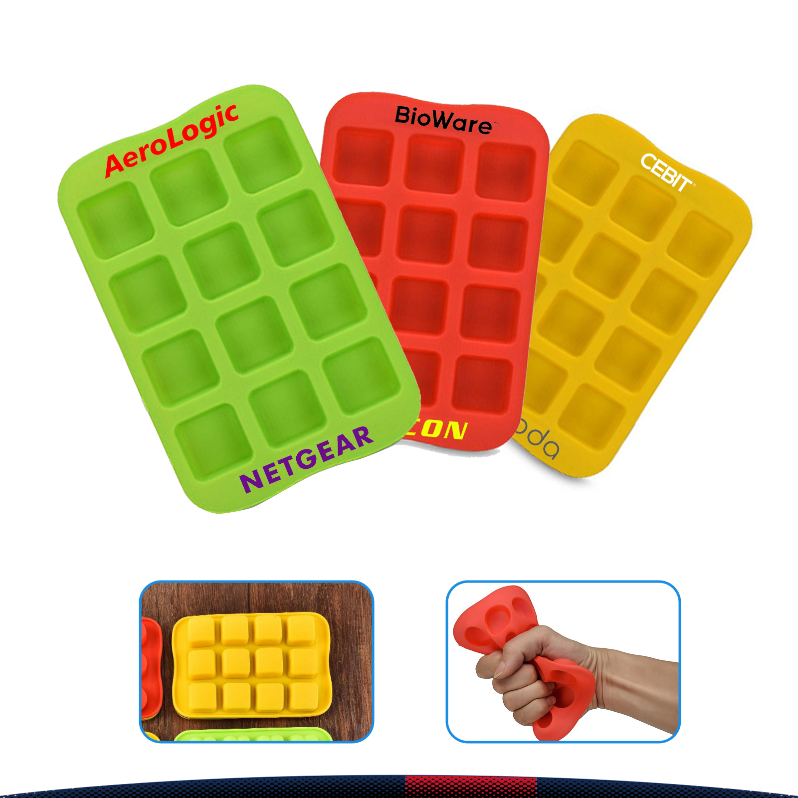 Square Ice Cube Trays 3