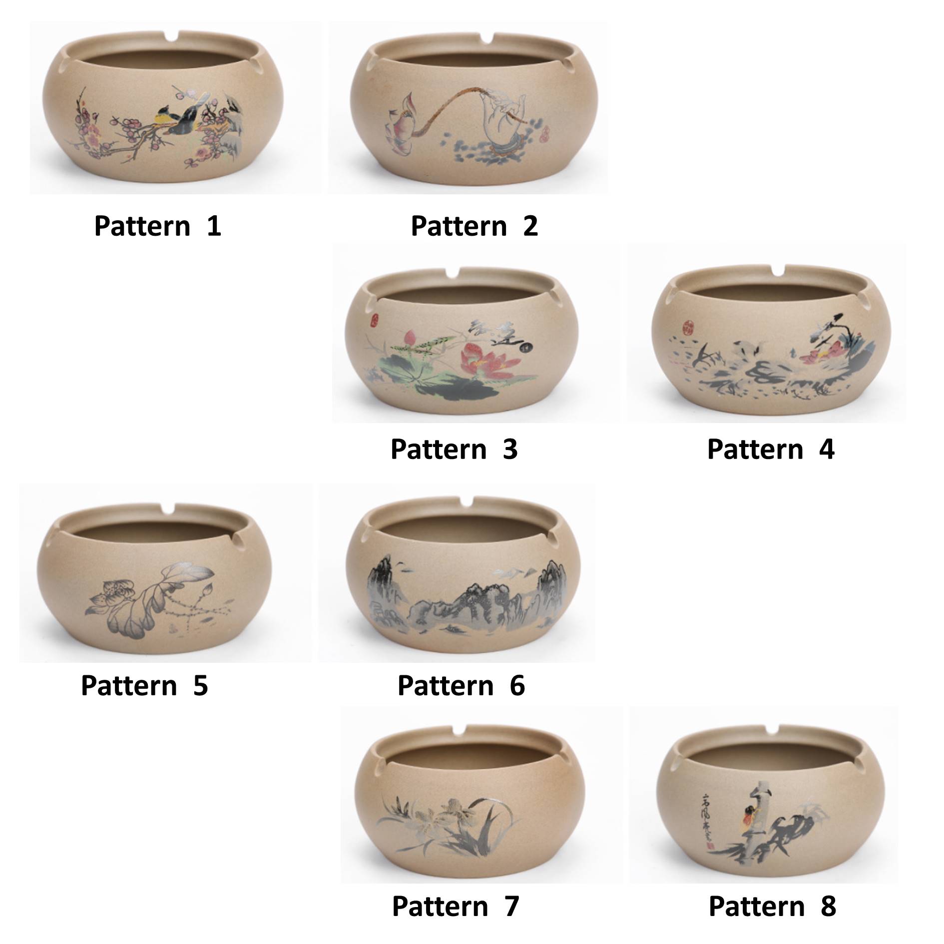 Creative Ceramic Round Cigarette Ashtray 4