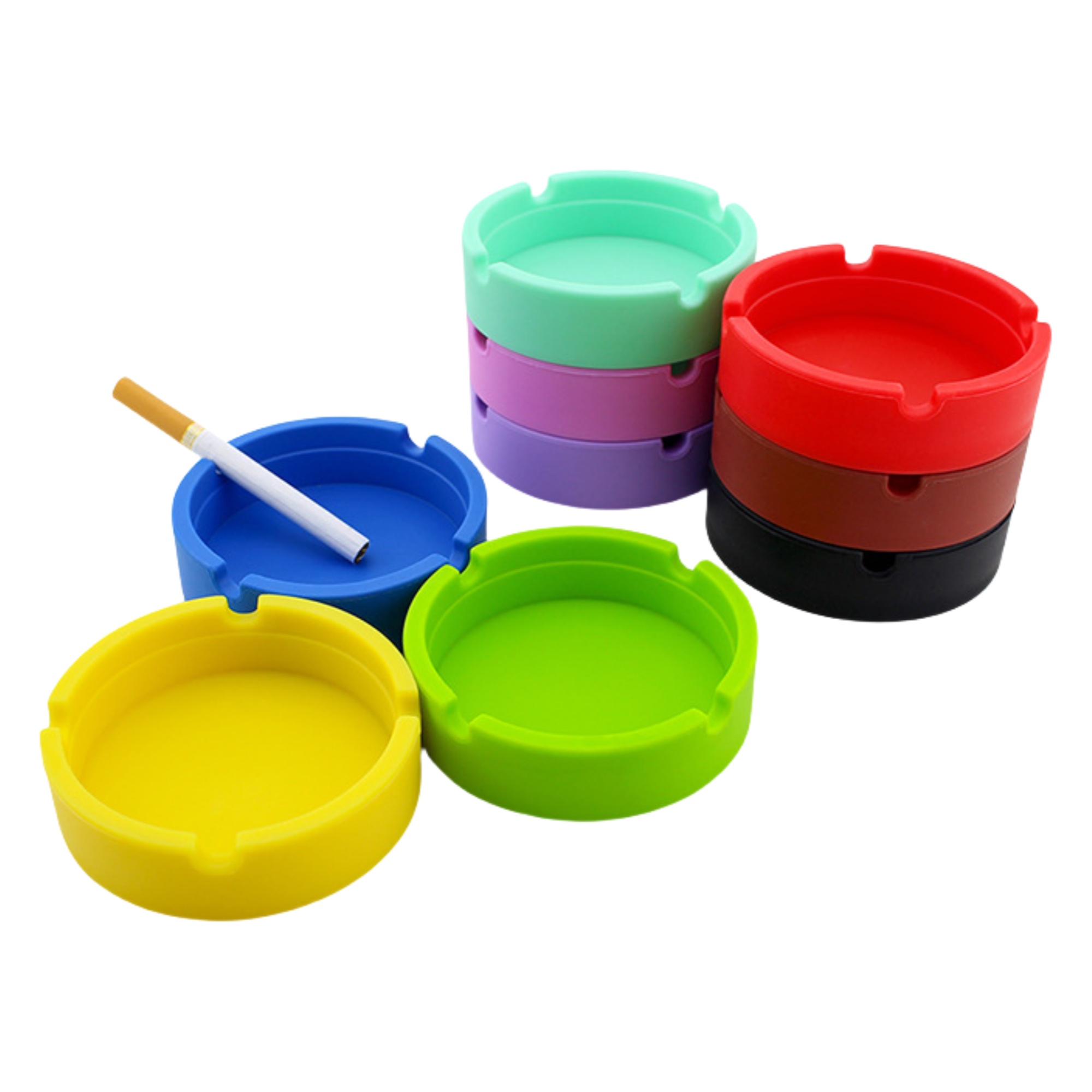 Round Silicone Ashtray 1