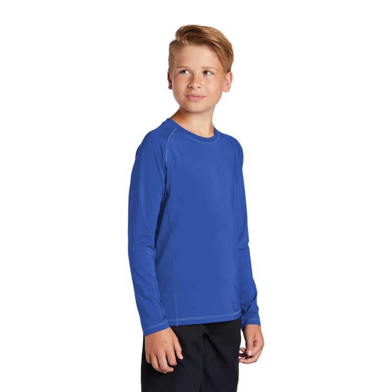 Sport-Tek Youth Long Sleeve Rashguard Tee. 16
