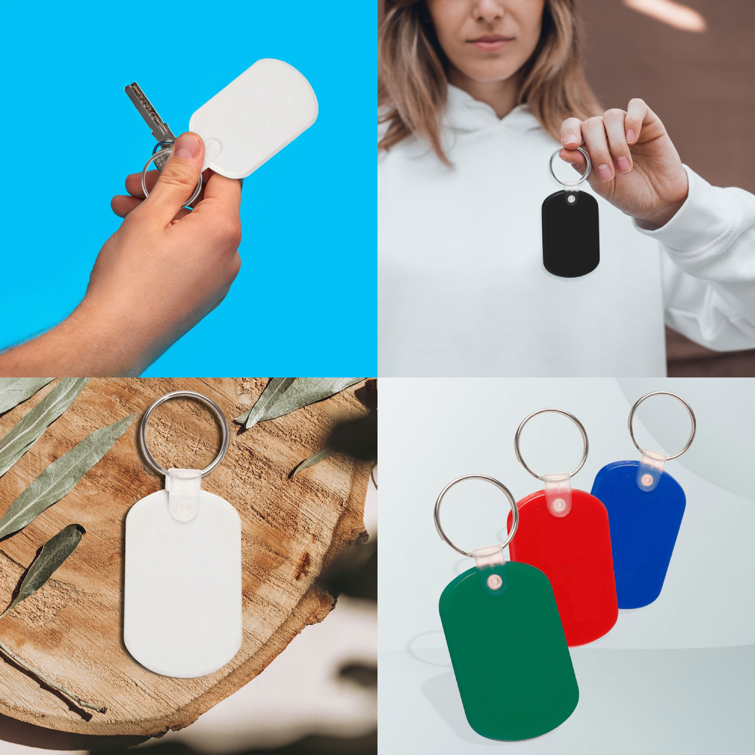 Flexible Soft Tag Plastic Keychain 8