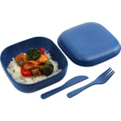 Wheat Straw Food Storage with Utensils 23