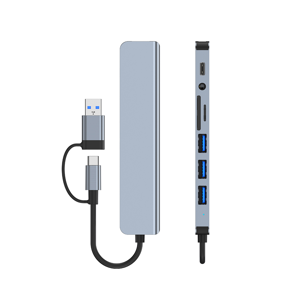 7-in-1 USB Port Hub Extender and USB Splitter 7