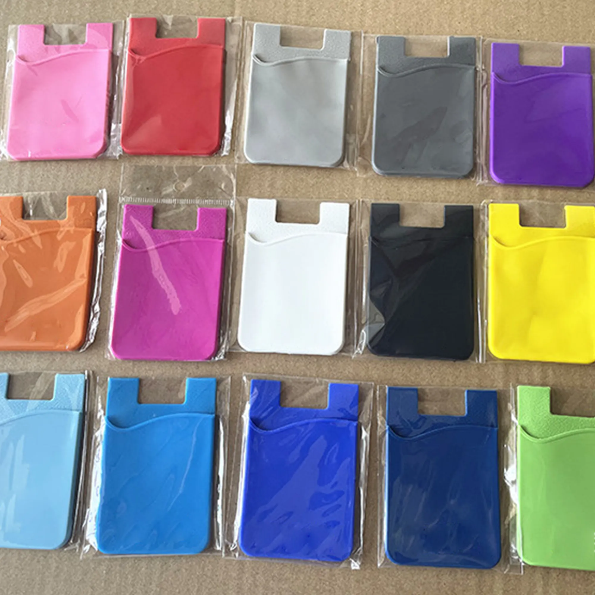 Silicone Phone Card Holder Wallet Back 3