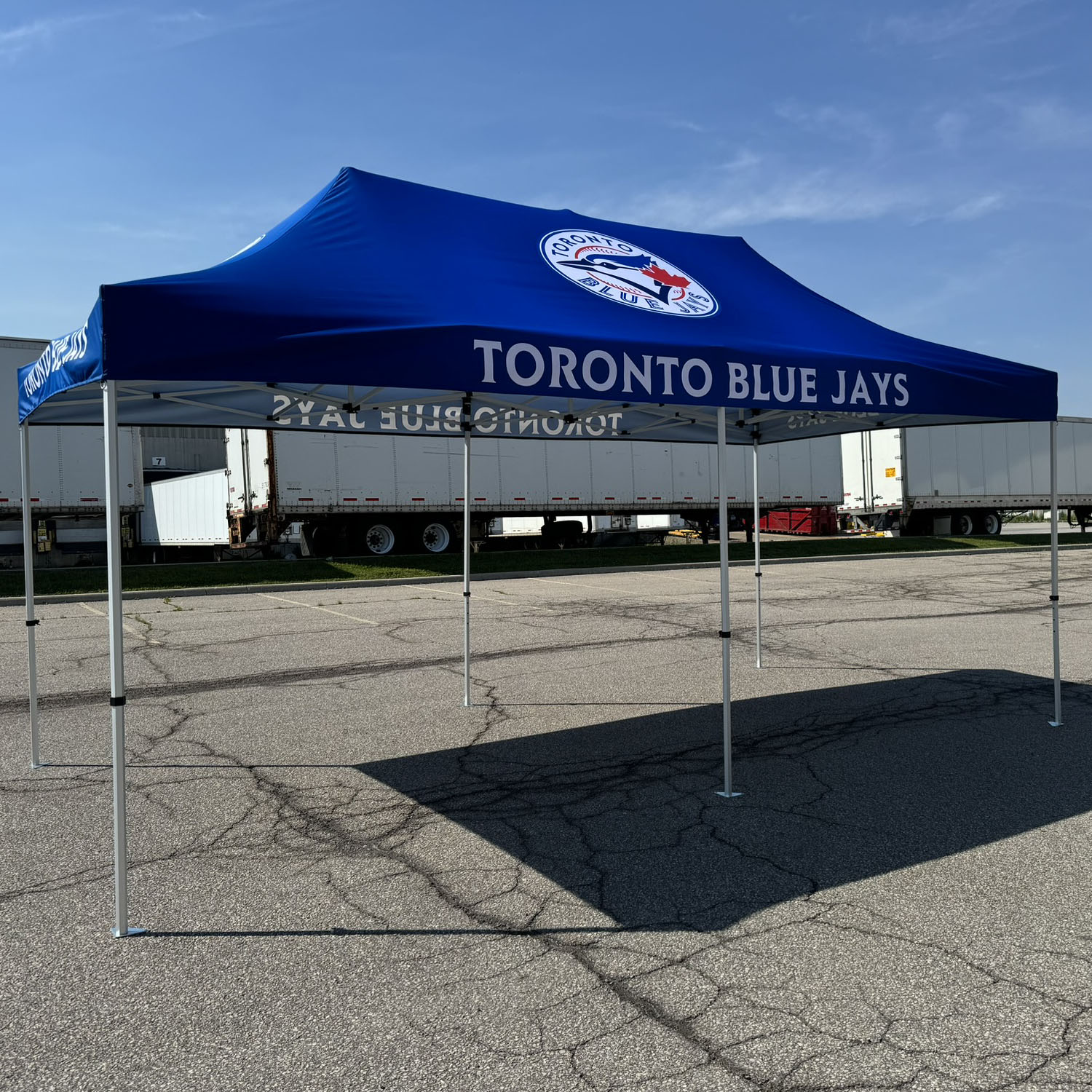 20' Premium Sublimated Tent Kit, Includes Premium 40mm Aluminum Frame, Canopy, Case, Grass Stake Kit 9