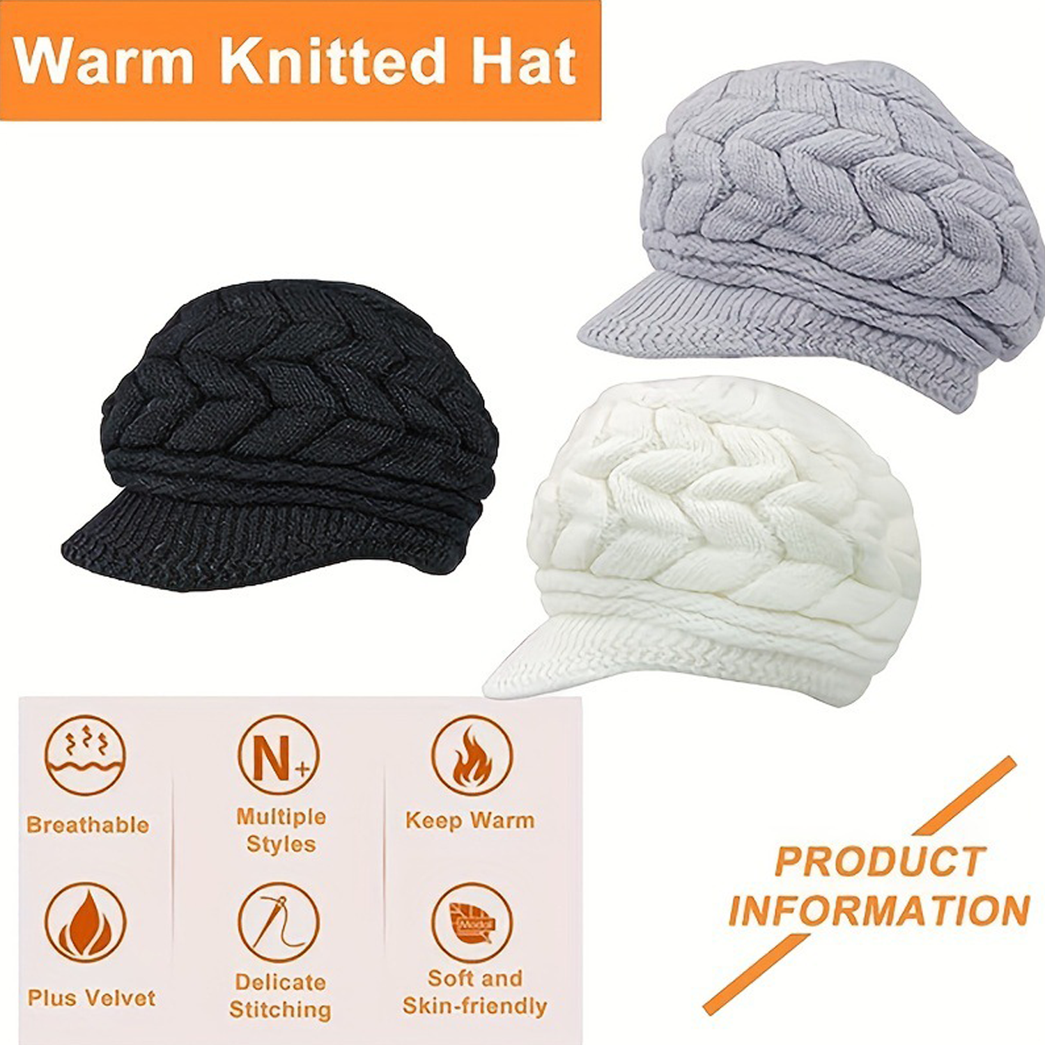 Winter Beanie Knitted Hat 4