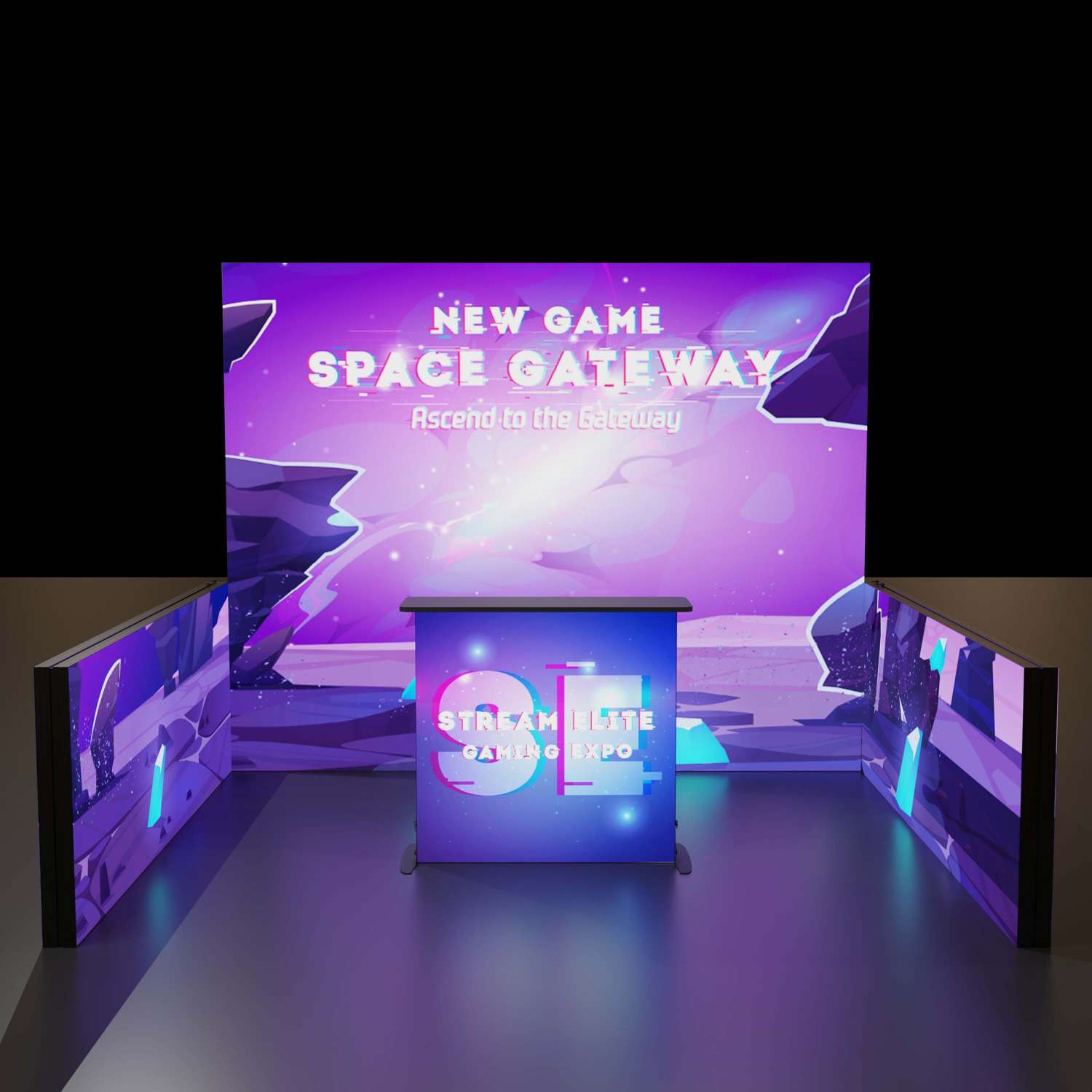 8'H Astra Modular Booth Kit 1 7