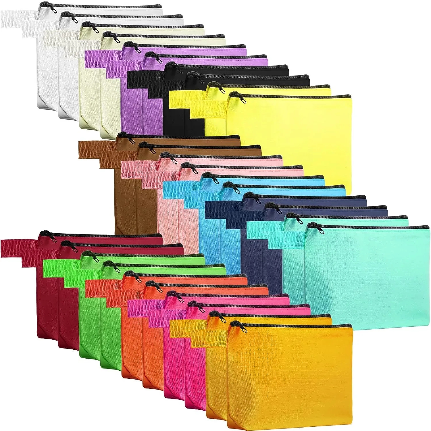 Pencil Bag Cosmetic Pouch, custom drawstring bag with logo imprint 2
