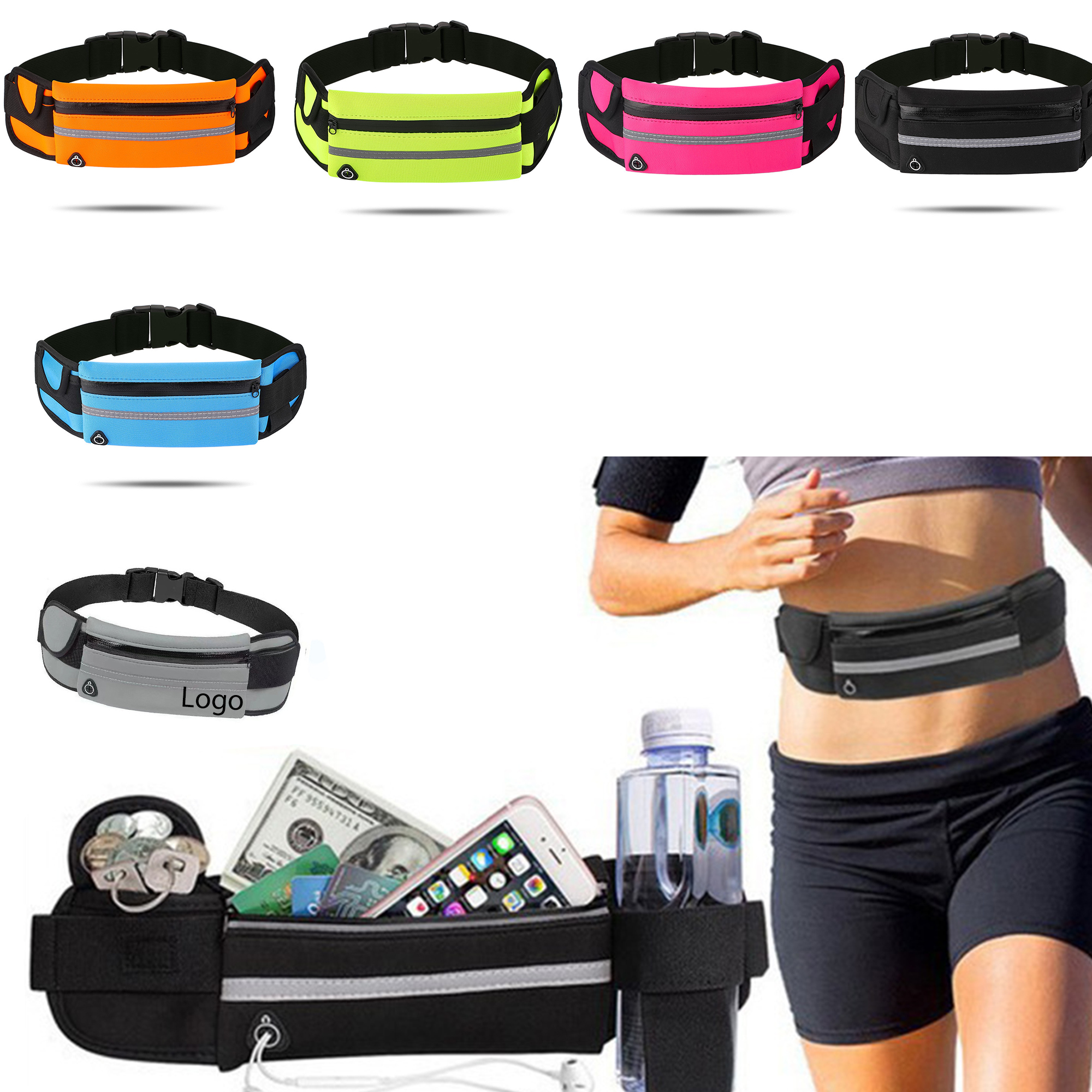 Ultra-Light Running Belt Bag Strip Waist Packs 1