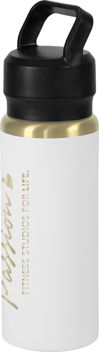 28oz Urban Peak® Dual Top Gold Water Bottle, custom water bottle with logo imprint 24