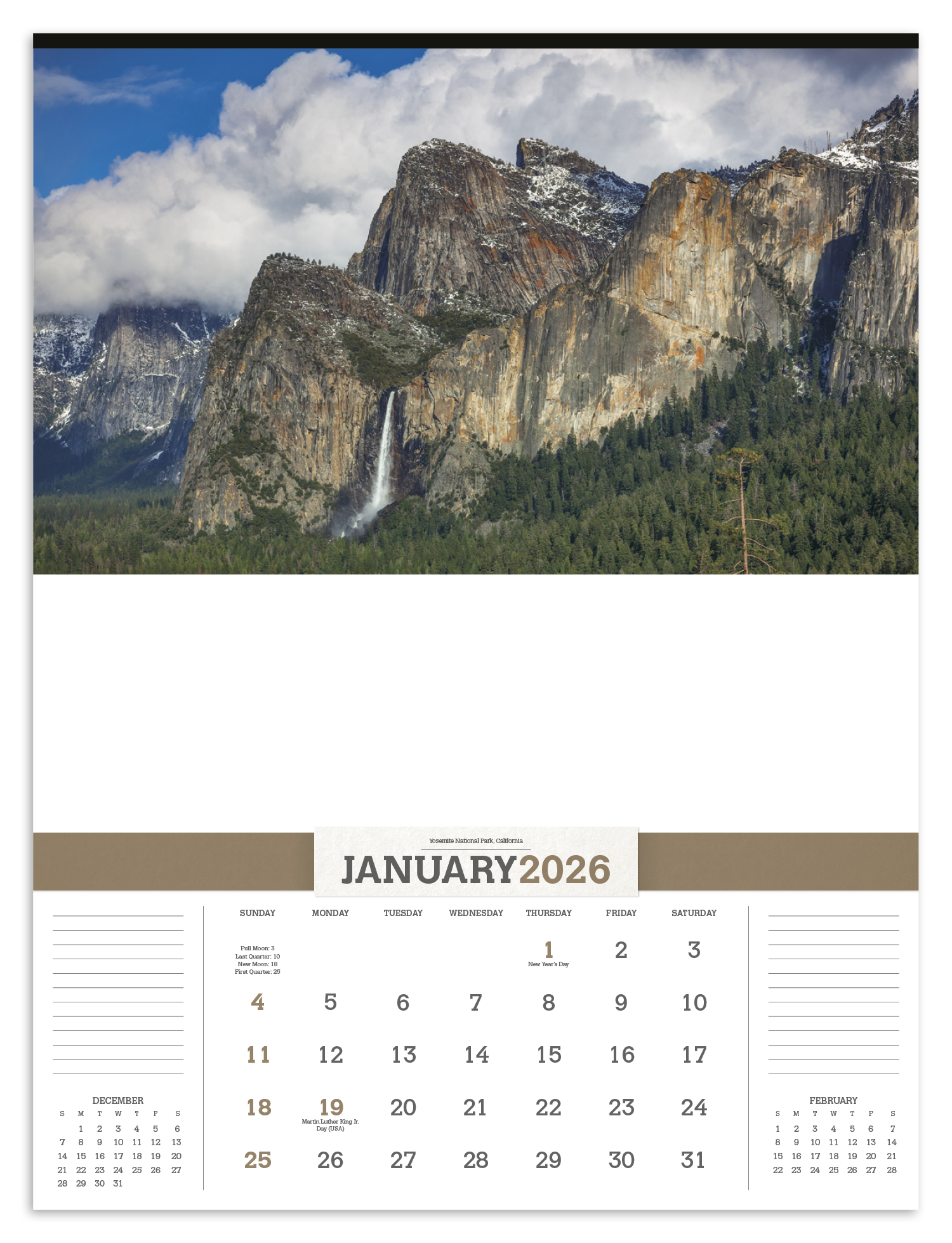 Triumph® Calendars American Splendor without Date Blocks Calendar 1