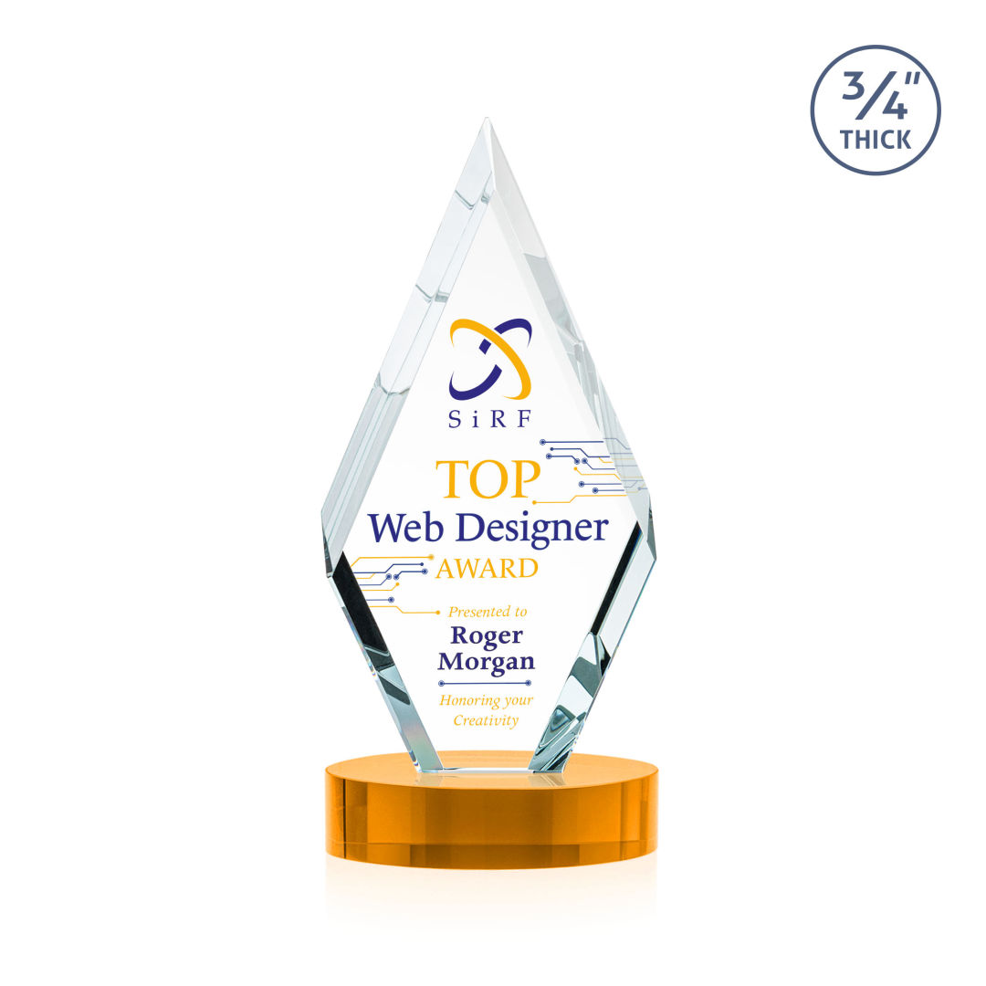 Richmond VividPrint™ Award on Alberton Base - Amber 6