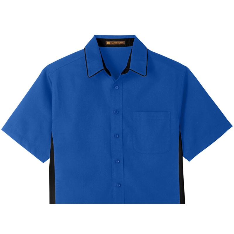 Harriton Men's Tall Flash IL Colorblock Short Sleeve Shirt 25