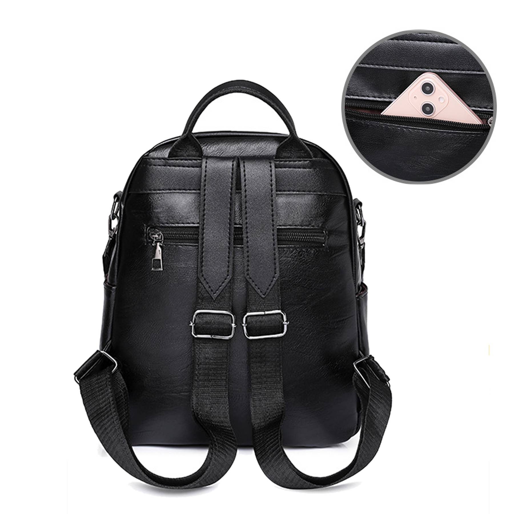 PU Leather Travel Backpack 4