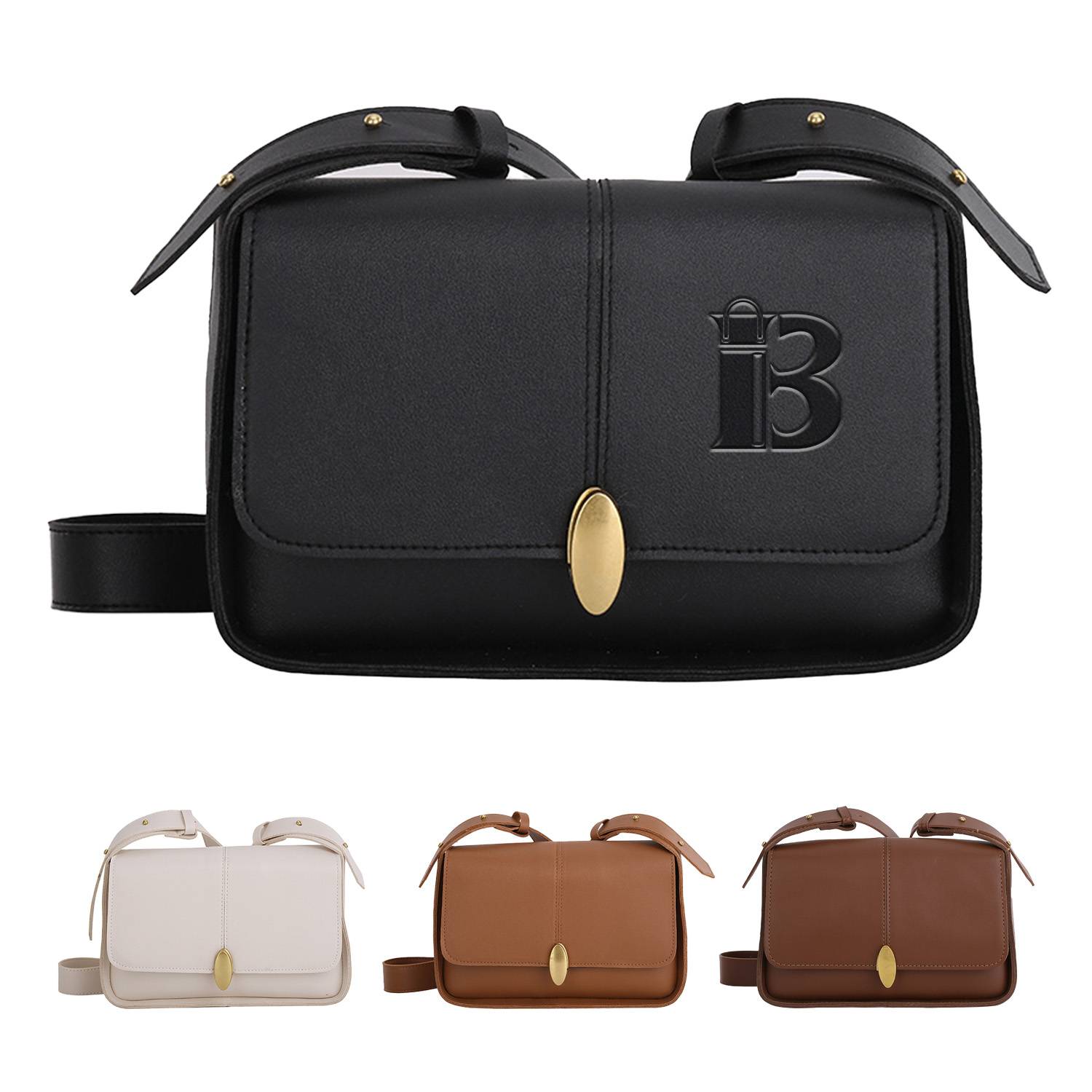 PU Leather Tote Crossbody Bag 2