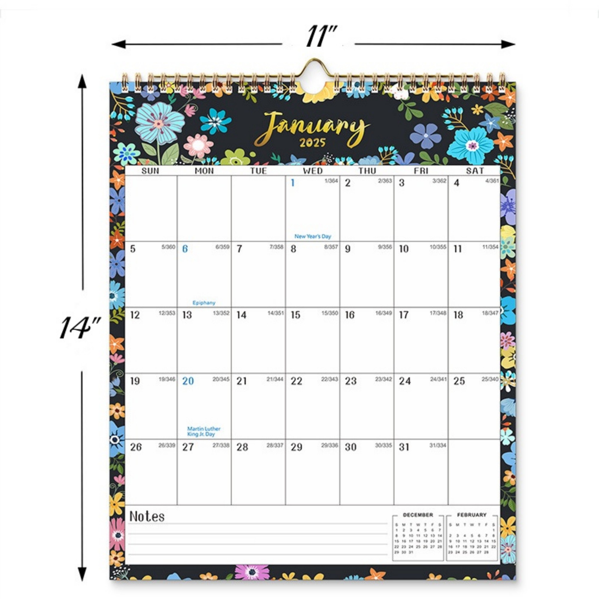 18 Months 14"*11" Wall Calendar From Jan 2025 To June 2026 1