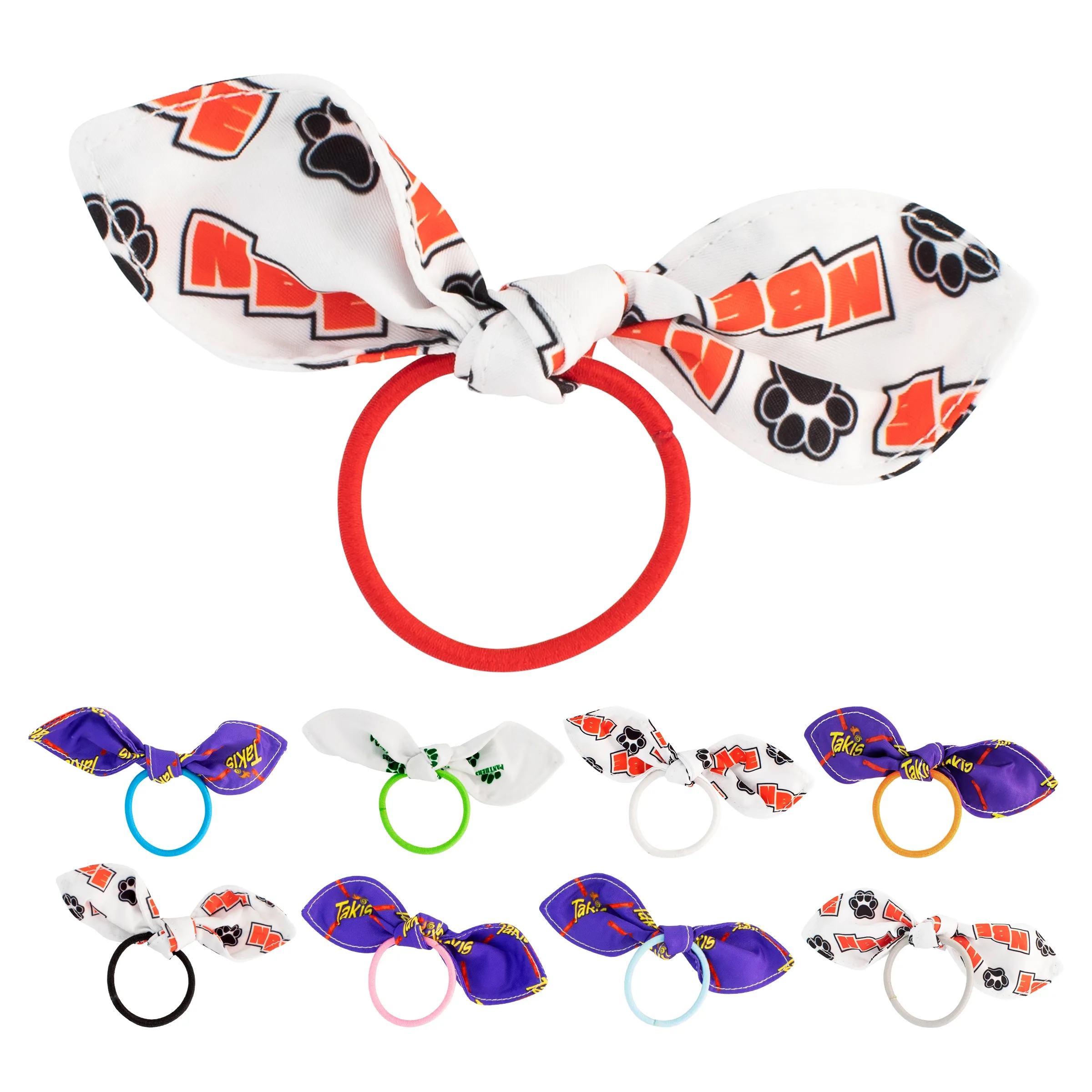 Full Color Bow Hair Tie