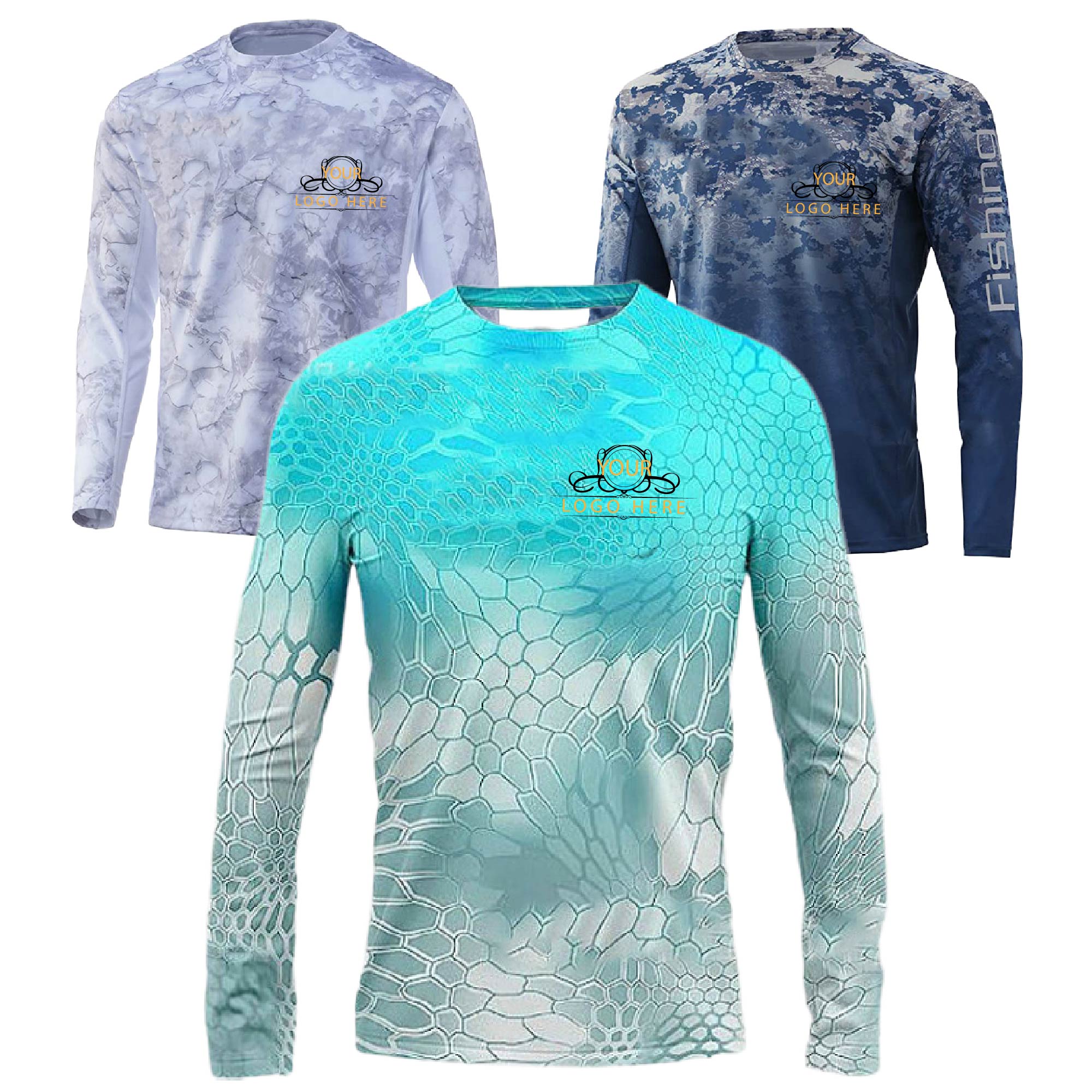 Unisex 170 GSM Sublimation Long Sleeve Fishing T Shirt 1