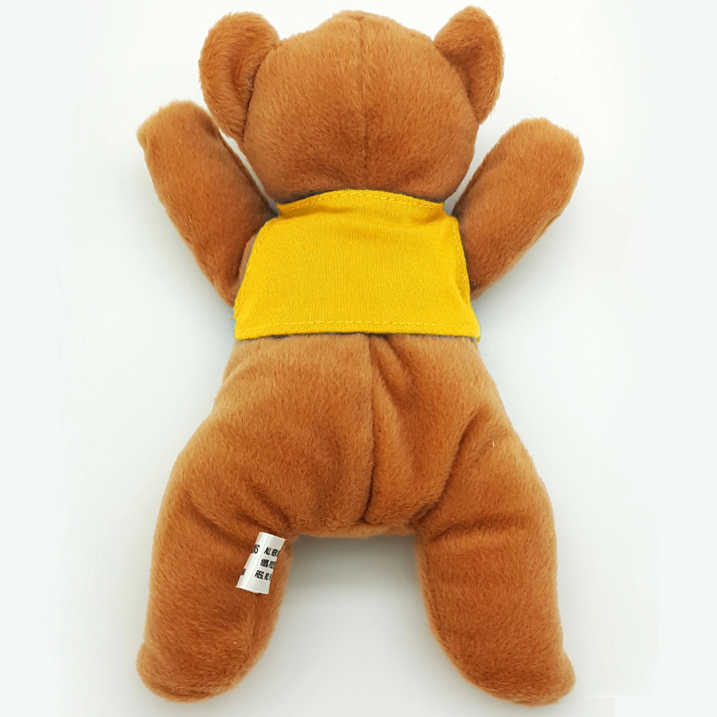 8" Laying Down Beanie Brown Bear 14