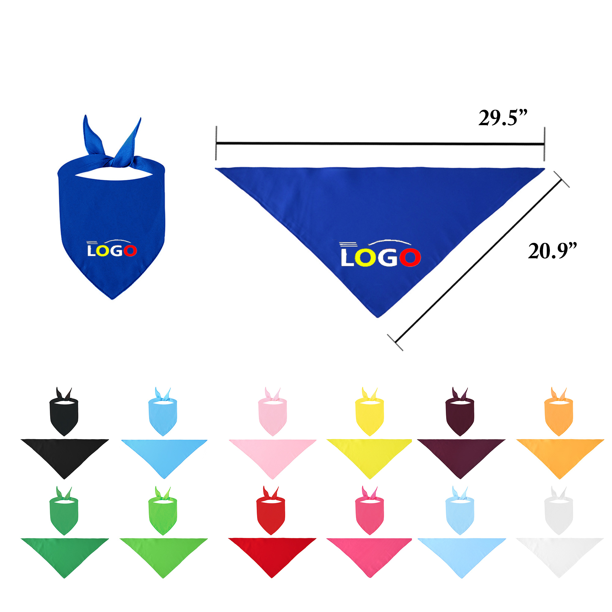 Pet Solid Color Polyester Scarves 8