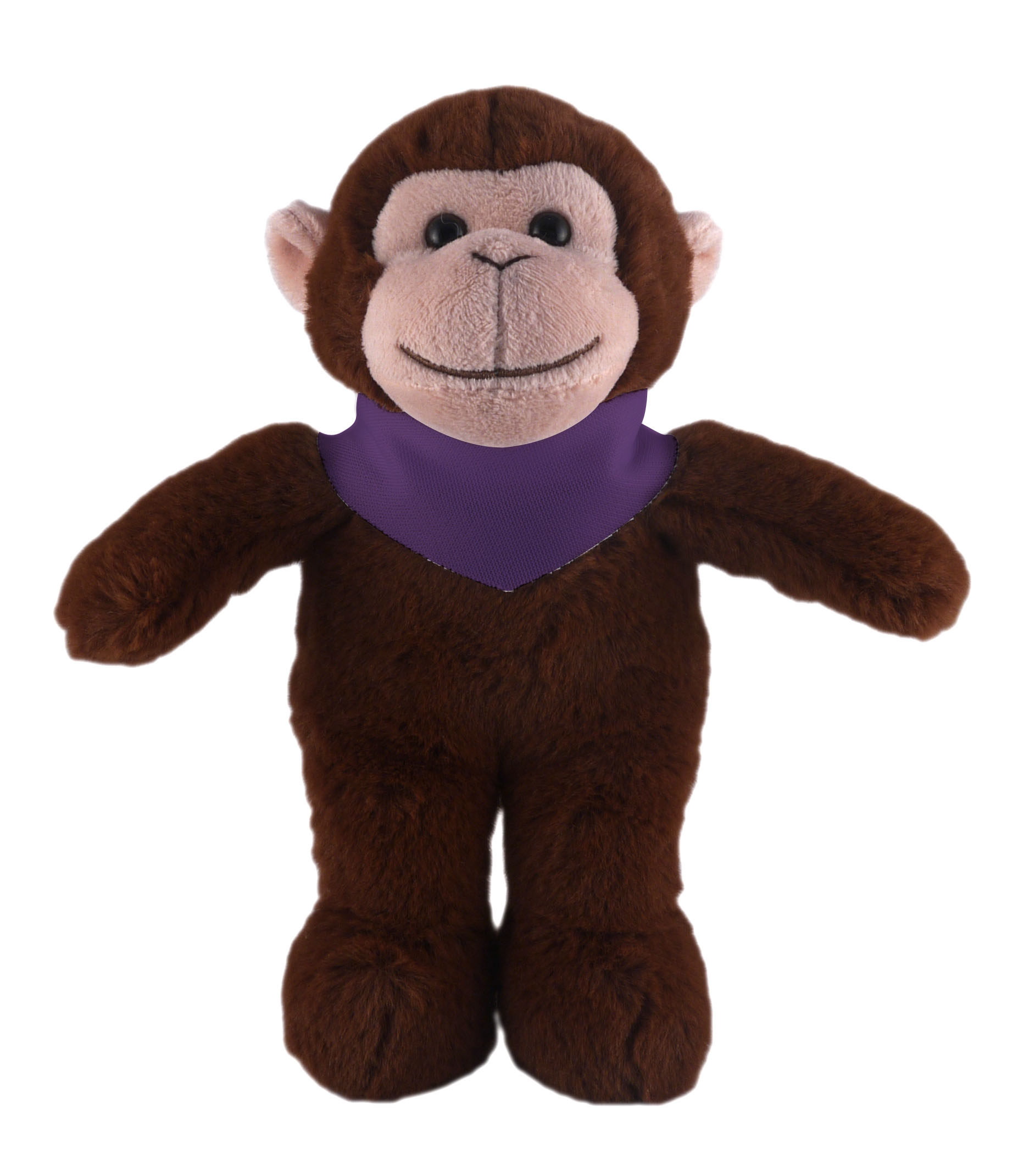 Soft Plush Stuffed Monkey with Bandana