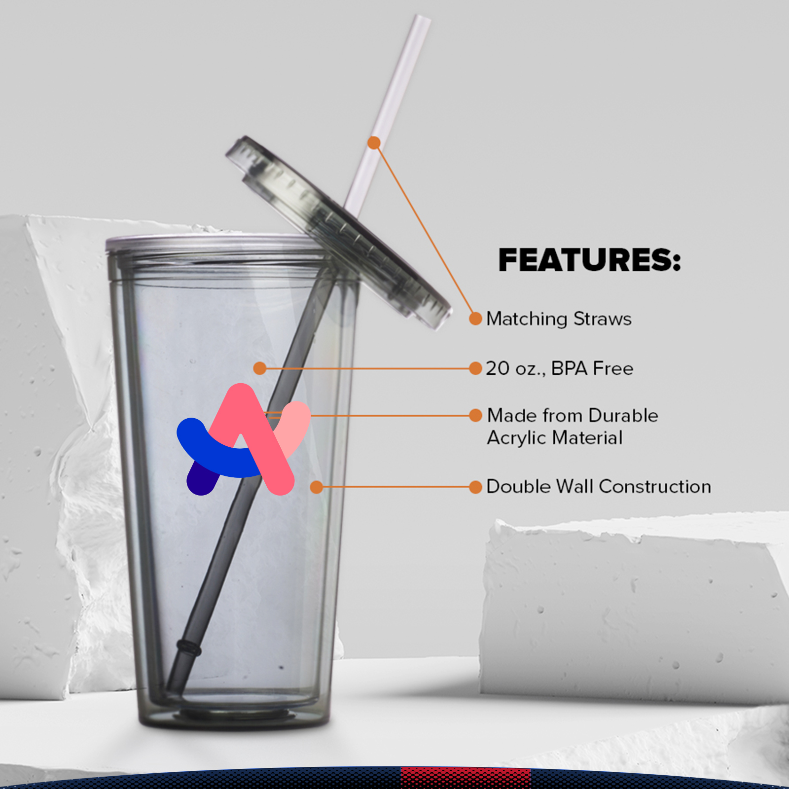 20 oz. Arkan Double Wall Tumblers 6